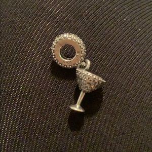 Cocktail brand new sparkly Pandora charm